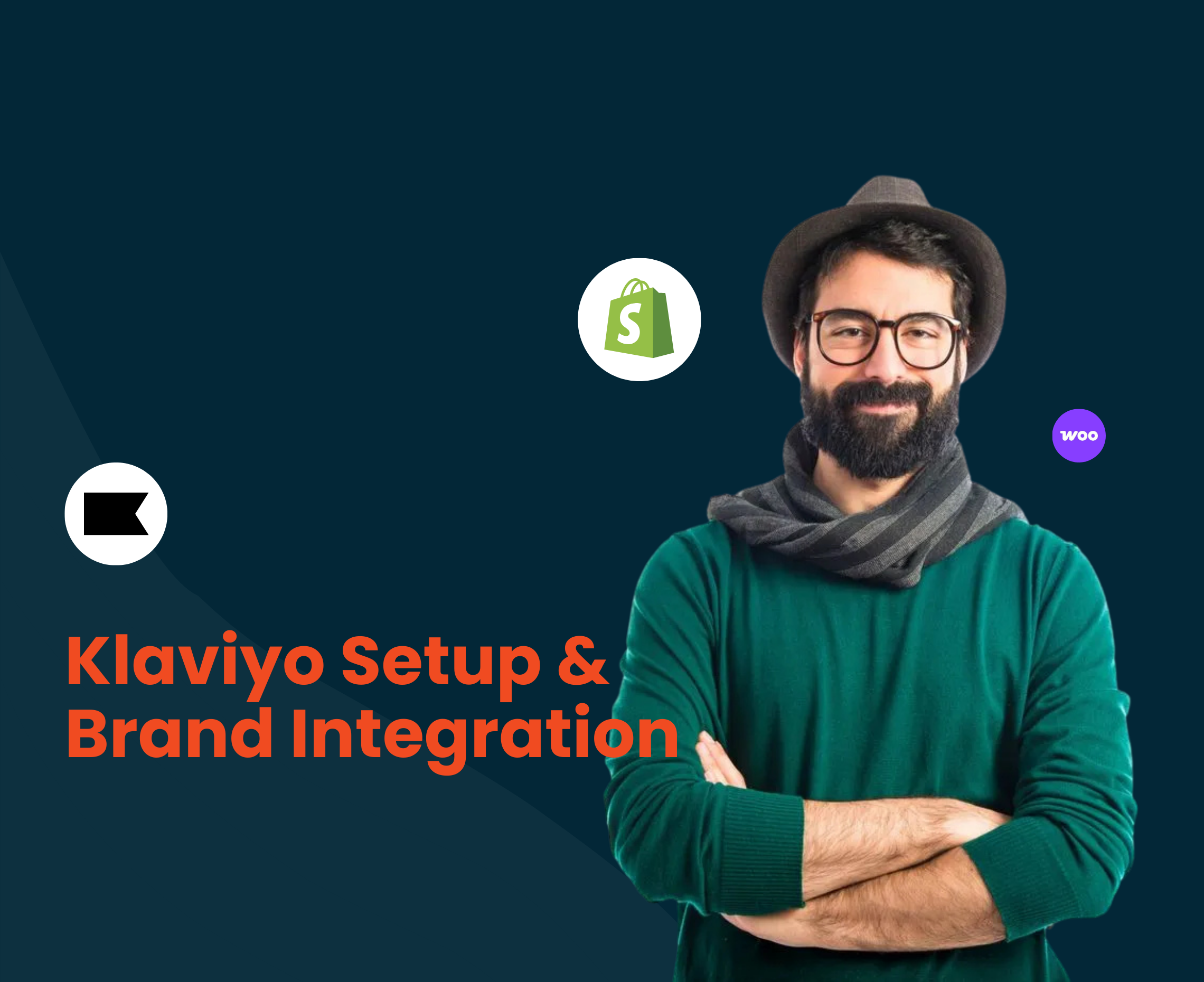 Klaviyo setup and brand integration service by Obaid Ullah, helping eCommerce brands in the USA and Canada connect Klaviyo with Shopify and WooCommerce stores.